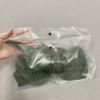 Enveloppe en plastique PVC refermable à fermeture pression avec logo personnalisé Sacs de couleur transparente avec bouton pour bijoux