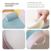 Mini-canapé moderne personnalisé en tissu, adorable transat pour bébé, chaise de lecture pour enfants de maternelle avec dossier et accoudoirs rotatifs pour l'apprentissage de la position assise