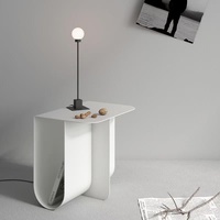 Table d'appoint moderne de style minimaliste Table basse en ferronnerie de rangement créative pour canapé de salon Coin créatif