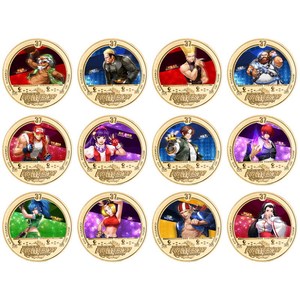 Koin Peringatan Anime King Fighters Eight God, Berwarna, Berlapis Emas, Relief Die-Casting, Dikemas Secara Individual - Product Image 1
