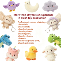 Vente en gros de jouets en peluche personnalisés de 10-20 cm, petites poupées pour machine à griffes, animaux en peluche pour enfants, cadeau