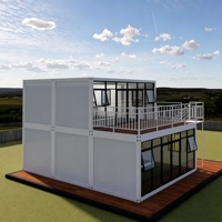 Maison conteneur moderne respirante à double couche avec garantie de 5 ans, solution de bureau résidentiel mobile pour zone touristique