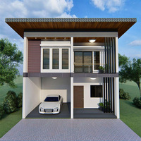 Villa et Maison Préfabriquées à Structure en Acier au Design Moderne, Style Européen, pour Jardin et Petites Maisons de Jardin