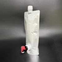 Pochette en aluminium pour café chaud 750 ml 1 L avec bec verseur, sac en aluminium métallisé pour vin avec bec Vitop