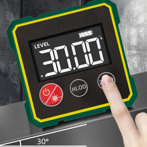 Inclinomètre numérique professionnel industriel DIY avec laser rouge, batterie au lithium, écran rétroéclairé et auto-nivellement électronique - Product Image 2