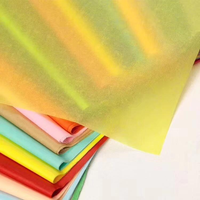 Papier de soie d'emballage personnalisé multicolore, écologique et recyclable, avec impression de logo, emballage fin pour la promotion, les boîtes cadeaux et les produits d'épicerie