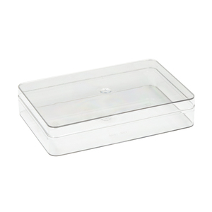 Cajas de embalaje de galletas planas de alta transparencia contenedor de plástico cuadrado duro reciclable con tapa para comida de pastel - Product Image 1