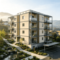 Vente en gros directe usine de bâtiments en acier préfabriqués pour bureaux extérieurs, appartements et maisons intégrées pour hôpitaux
