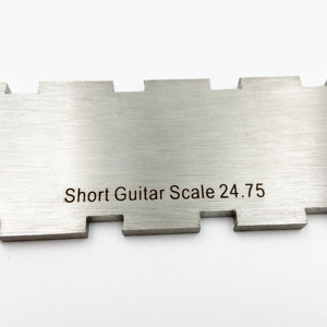 Regla de curvatura para diapasón de guitarra de acero inoxidable con borde de cuchilla, 4 mm, cóncavo-convexo, con muescas, herramienta de nivelación para reparación de guitarra - Product Image 5