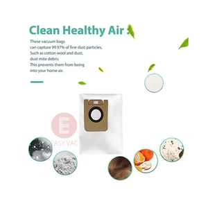 Bolsa de Filtro para Aspiradora Compatible con <span class=keywords><strong>Dreame</strong></span> <span class=keywords><strong>Z10</strong></span> <span class=keywords><strong>Pro</strong></span>/L10 Plus/D10S Plus/RLS5D/RLS6AD y Coche, Alta Eficiencia y Ecológica - Product Image 4