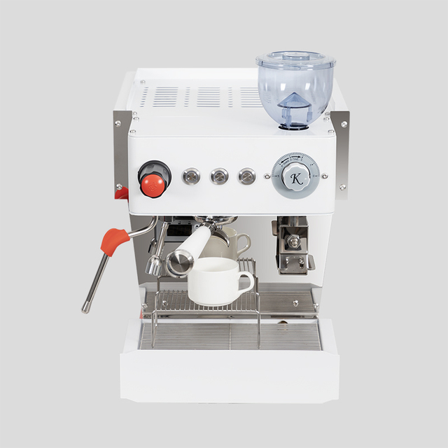 Multi-functional Electric White High-Pressure Adjustable Pre-infusion Rocket Espresso Machine with Coffee Grinder