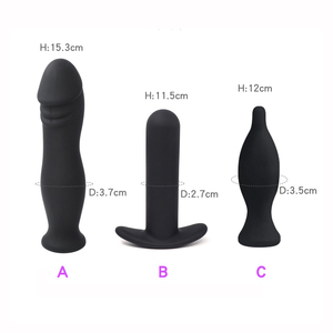 Uomini dilatatore anale massaggiatore Dildo espandibile Butt Plug con pompa Plug anale gonfiabile in Silicone per uomo - Product Image 2
