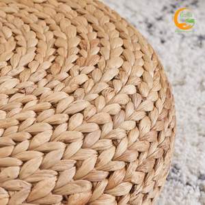 เบาะรองนั่งผักตบชวาทรงกลมแบบชาวเวียดนามเก้าอี้งานฝีมือเก้าอี้สำหรับตกแต่งบ้านออตโตมันสำหรับห้องนอนโรงแรมอพาร์ทเม้น - Product Image 6