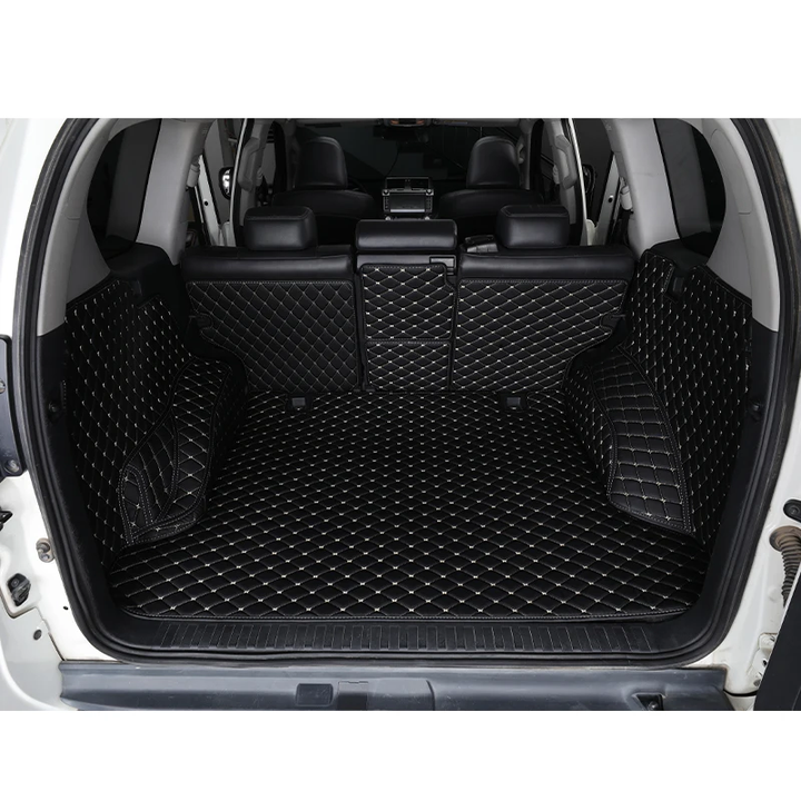 5D Diamond Antislip Car Leather Car Trunk Mat Waterproof Carpet Floor