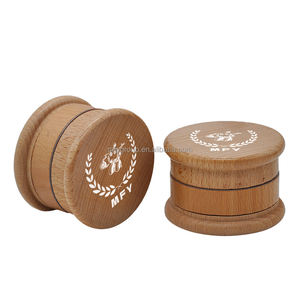 مطحنة أعشاب خشبية طبيعية مخصصة بثلاث طبقات، مطحنة أعشاب يدوية، ملحقات تدخين، مطحنة تبغ يدوية - Product Image 3