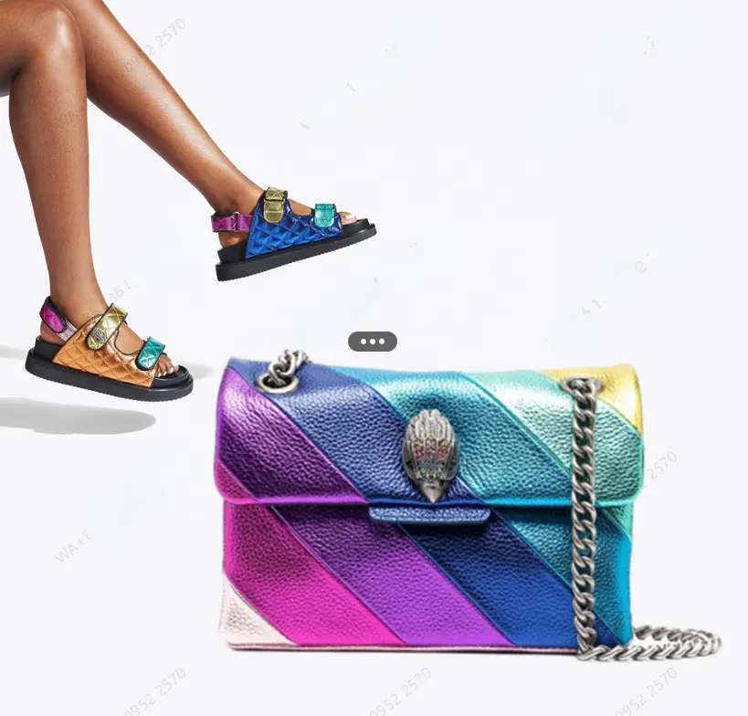 Hot Sale Bag Kensington Striped Crossbody Rainbow Bag Designer Handbags Brands Colorful Purse