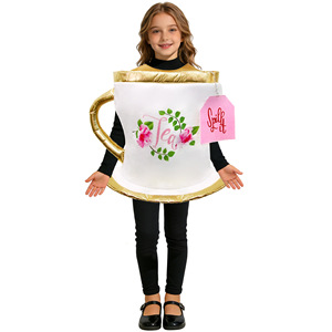 Disfraz de taza de té para niños con etiqueta de bolsa de té, disfraz para fiesta de Halloween para niños - Product Image 5