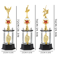 Trofeo de Ballet de Plástico Personalizado de Fábrica China para Competiciones y Eventos con Logotipo Personalizado
