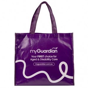 Grand sac non tissé personnalisé avec image promotionnelle laminée en PP, motif lettres écologique - Product Image 6
