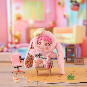 Niedliche Plüschpuppe Trendiger Langohr-Hase Kurzer Plüsch PP-Baumwollfüllung Unisex Jugend Schlüsselanhänger Dekorativer Taschenanhänger 11-30cm - Product Image 2