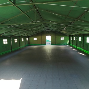 Carpa de Lona Impermeable de Doble Capa Chenya, Color Verde Militar, Sudáfrica, Militar, de Una Habitación, para Cuatro Estaciones, para 50 Personas, con Toldo UPF - Product Image 2