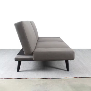 Sofá cama minimalista de diseño nórdico, sofá convertible de cuero gris, muebles de sala de estar, sofá cama plegable - Product Image 5