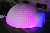 Tente de fête gonflable géante Aero Stock Tente de maison gonflable pour événements Tente igloo gonflable interactive avec LED