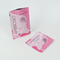 Sac en mylar personnalisé imprimé à 3 joints latéraux Sac en aluminium Sachet d'échantillon de soin de la peau cosmétique pour le visage Crème cosmétique pour le visage Mini pochette