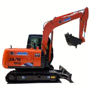 Miniexcavadora Hitachi ZX60 Zaxis60, Excavadora de Cadenas de 6 Toneladas, Usada, en Venta, con Motor, Caja de Cambios, Bomba, Rodamientos, Engranajes y Martillo Hidráulico Hitachi - Product Image 1