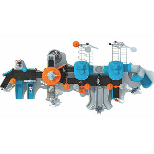 ชุดสไลด์อเนกประสงค์สำหรับเด็กอุปกรณ์สนามเด็กเล่นสวนกลางแจ้งขนาดใหญ่ปรับแต่งได้ตามต้องการ - Product Image 3