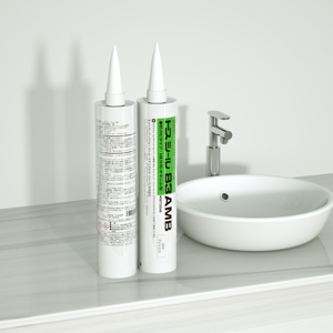Sellador de construcción <span class=keywords><strong>antimoho</strong></span> resistente a la intemperie de curado rápido sellador de <span class=keywords><strong>silicona</strong></span> neutra 600ml fuerte adherencia cilíndrica para carpintería - Product Image 4