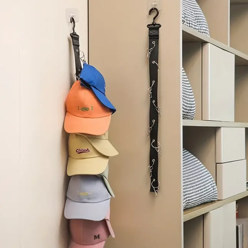 Portacappelli Da Parete - Organizzatore Per 10 Cappelli Baseball Salvaspazio