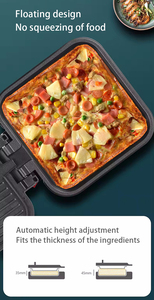 Grill électrique sans fumée à température réglable, antiadhésif, commande mécanique, barbecue d'intérieur, usage domestique et hôtelier, 1200W, PTFE - Product Image 6