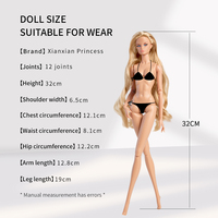 XIANXIAN - Juego de Regalo de Muñeca Supermodelo con Ropa de Punto de Algodón Ecológico para Celebraciones de Aniversario
