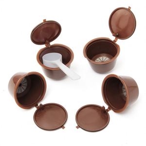 Capsule de café réutilisable, filtre à café rechargeable, cuillère, brosse, paniers filtrants, dosettes pour un goût doux et sucré - Product Image 5