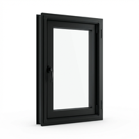 Ventanas Abatibles de Aluminio de Estilo Minimalista con Marco Estrecho para Ventilación de Balcones de Apartamentos de Gran Altura con Mosquiteras Integradas