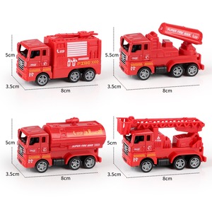 Camión de juguete de aleación de zinc y plástico para niños, modelo de gran Idea de regalo, colección de simulación de camión de <span class=keywords><strong>bomberos</strong></span> y camión de escalera para jugar - Product Image 1