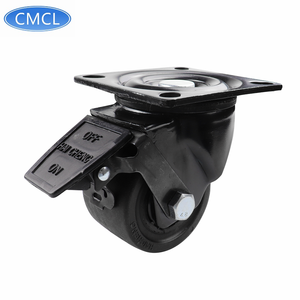 CMCL Hoch leistungs rollen Räder <span class=keywords><strong>Nylon</strong></span> Low Profile <span class=keywords><strong>Caster</strong></span> 3 Zoll Pa Universal Mit Brems rolle - Product Image 1