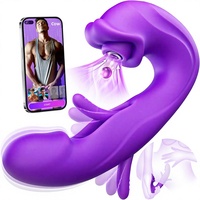 Mini vibromasseur AI Sync pour femme, 7 modes de succion/vibration, stimulation clitoridienne, mamelon et point G