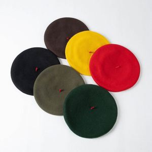 หมวกเบเร่ต์แฟชั่นฤดูใบไม้ร่วงฤดูหนาว สไตล์ลำลอง ทันสมัย ทำจากผ้าขนสัตว์ ขนาดใหญ่ สำหรับผู้หญิง สีพื้น เหมาะสำหรับการเดินทางท่องเที่ยวกลางแจ้ง - Product Image 4