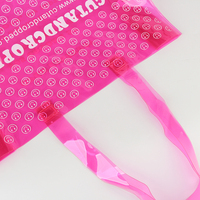 Sinicline Shopping personnalisé en PVC mode vêtements vêtement emballage sac fourre-tout en plastique sac à main suspendu marcheur