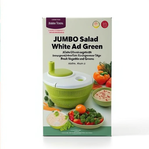 Centrífuga para ensaladas JUMBO Blanca y Verde TF901 - Product Image 2