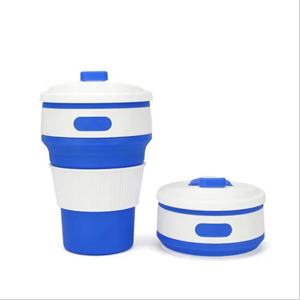 Bouteilles d'eau en silicone pliables portables en gros avec logo personnalisé et pailles pour le voyage et le camping - Product Image 6