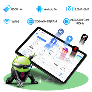 Tablet Educativa para Niños de 10.95 Pulgadas, Nueva, Venta al Por Mayor de Fábrica, Allwinner A523 Octa Core, Batería de 8000mAh, Android 14, Wi-Fi, 4GB+8GB - Product Image 3