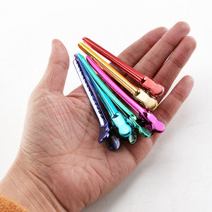 Pinzas de Pelo Tipo Pico de Pato de Metal de 9.5cm y 7 Colores para Salón de Belleza, Directamente de Fábrica AliLeader - Product Image 3
