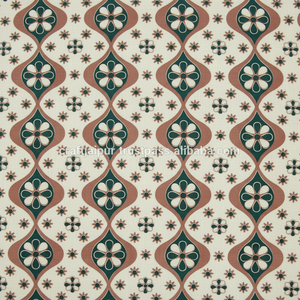 Tissu en voile 100% coton à motif floral imprimé Bagru pour la confection de lingerie, robes et couvre-robes pour femmes et filles - Écologique, fait main en Inde - Product Image 1