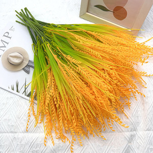 Decorazioni Autunnali Realistiche di Alta Qualità, Piante Artificiali, Grano Secco Finto, <span class=keywords><strong>Zucca</strong></span> a Stelo Singolo per Ringraziamento e Laurea - Product Image 2