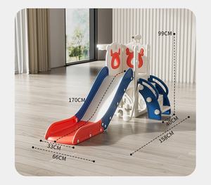 BOKE Pluche Stof Glijbaan Kinderen Binnenhuis Klein Multifunctioneel Baby Familie Glijbaan Schommel Combo Klimrek Model YDP-WX-004 - Product Image 6