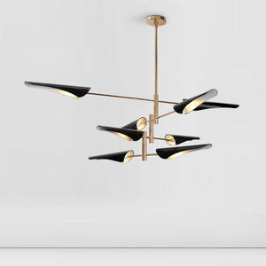 โคมไฟระย้าเหล็กดัดรูปเครื่องบิน สไตล์นอร์ดิกที่เป็นเอกลักษณ์สำหรับห้องนั่งเล่น ห้องรับประทานอาหาร ห้องนอน ห้องทำงาน - Product Image 4