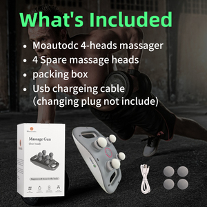 Productos de muestra gratis Máquina de masajeador eléctrico de 4 cabezales Pistola de masaje de mano de alta potencia para masajeador de cintura de soporte de espalda corporal - Product Image 6